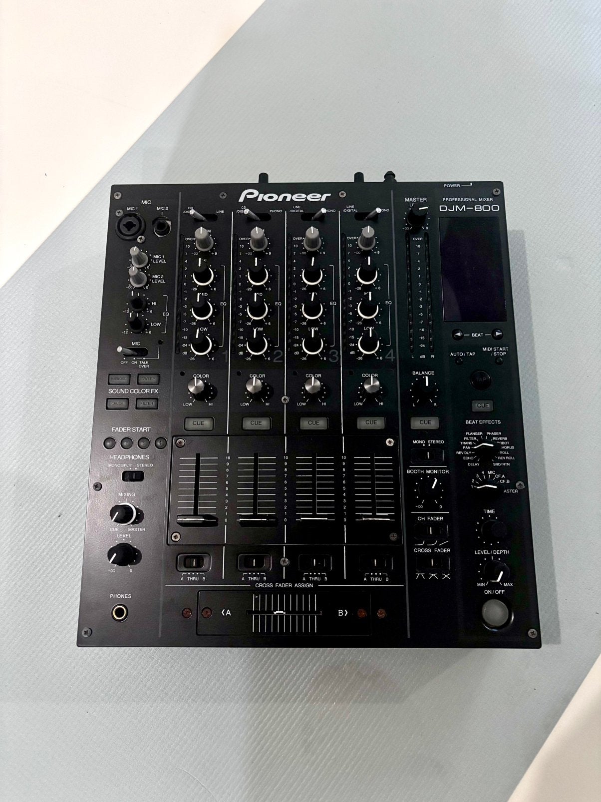 Pioneer DJM-800 mixer, Ophalen, Gebruikt, 5 tot 10 kanalen, Microfooningang