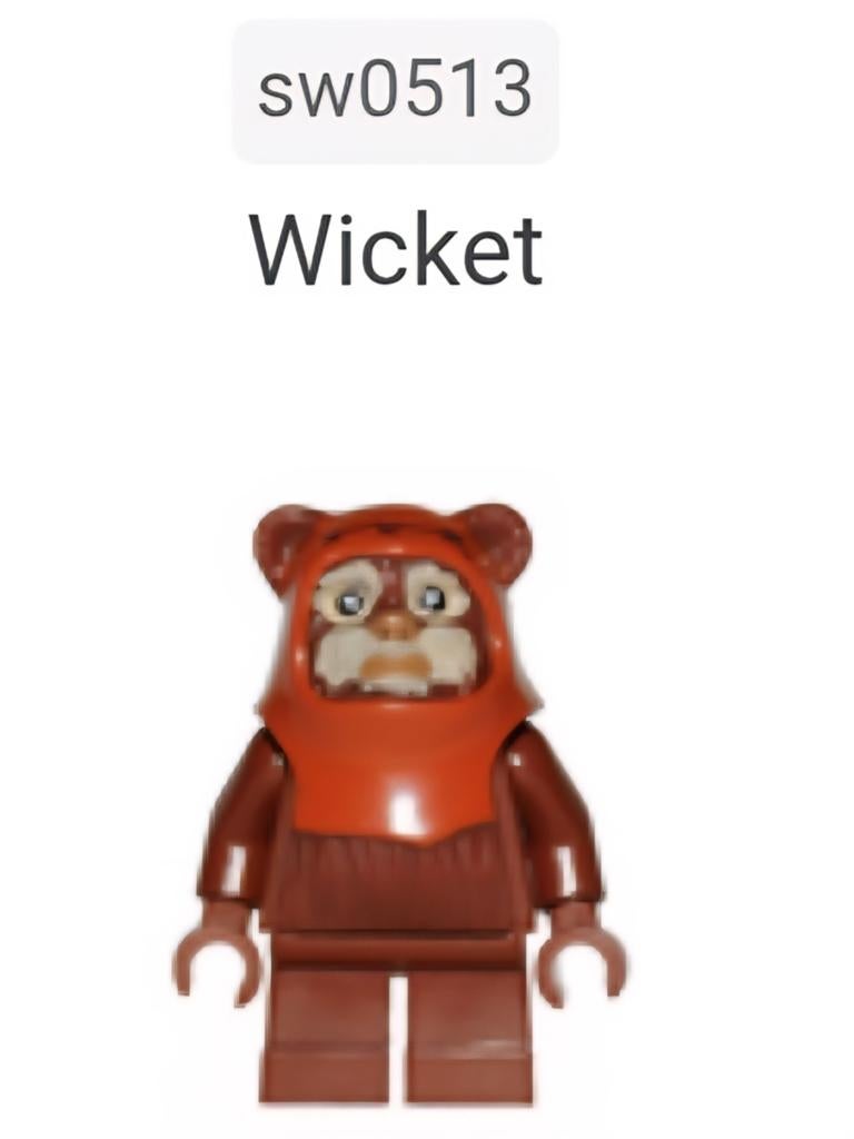 Lego Star Wars Wicket Minifiguur SW0513 Ewok, Ophalen of Verzenden, Zo goed als nieuw, Overige merken