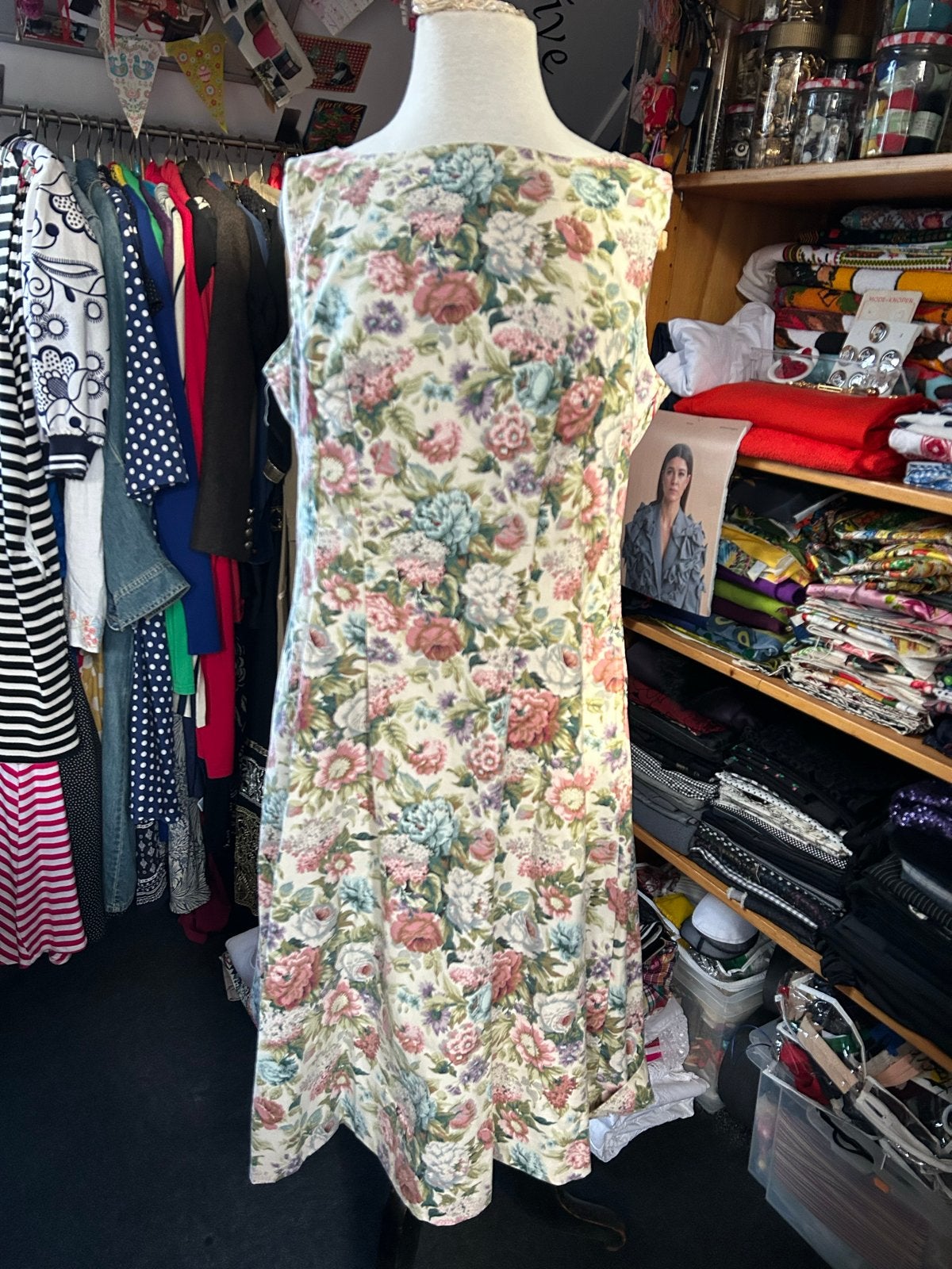 Laura Ashley stijl jurken maat 44, Overige kleuren, Maat 42/44 (L), Ophalen of Verzenden, Gedragen