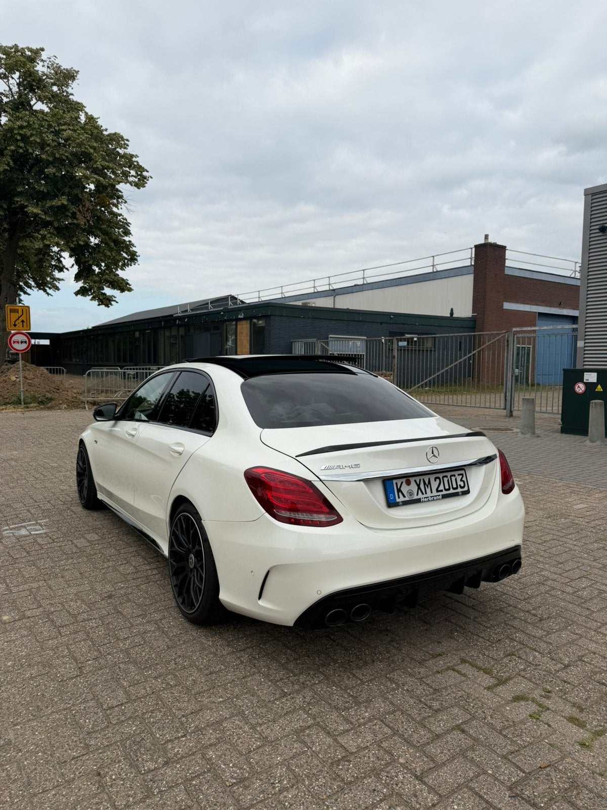 Mercedes-Benz C-klasse AMG 43 4MATIC PANO|BURMESTER|HEADUP, Auto's, Automaat, 367 pk, Wit, Particulier