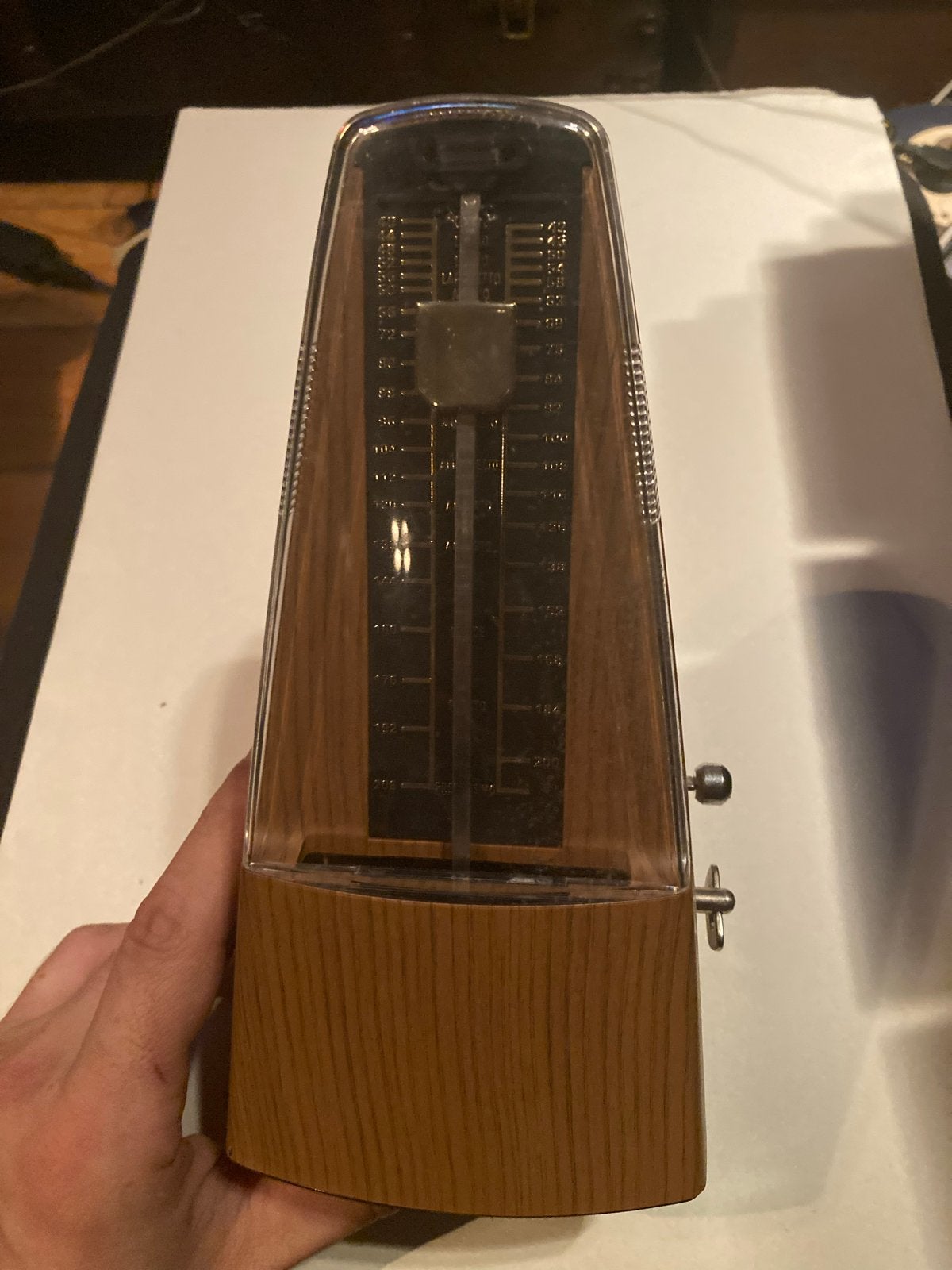 Metronoom in hout-look - Perfect voor muzikanten, Ophalen of Verzenden, Zo goed als nieuw