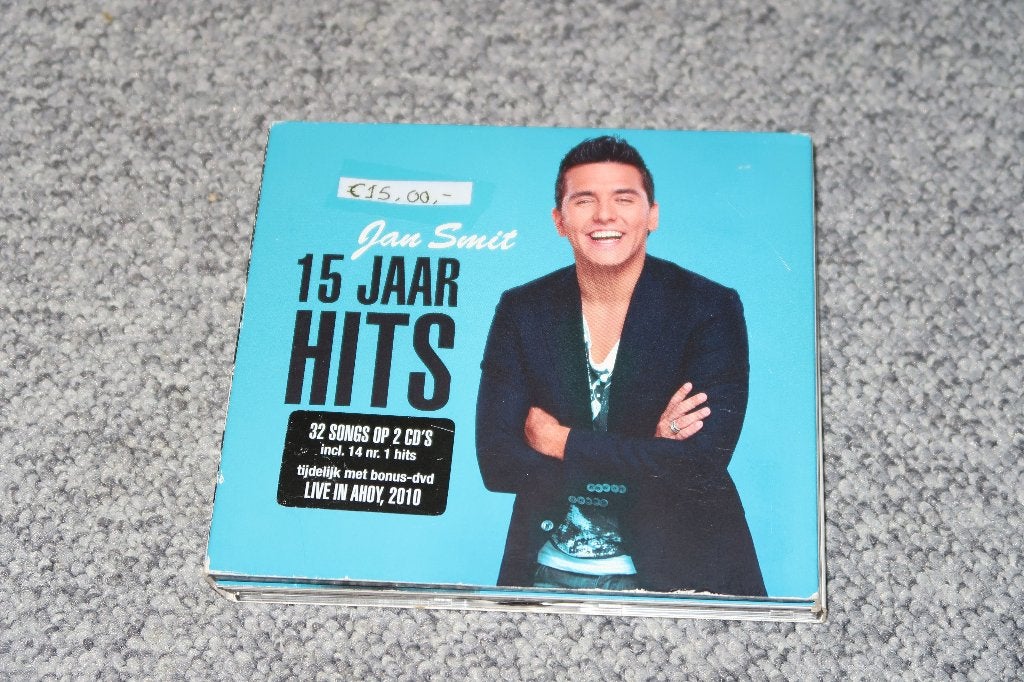 2 cd en dvd Jan Smit - 15 jaar Hits, Ophalen of Verzenden, Gebruikt, Levenslied of Smartlap, Boxset