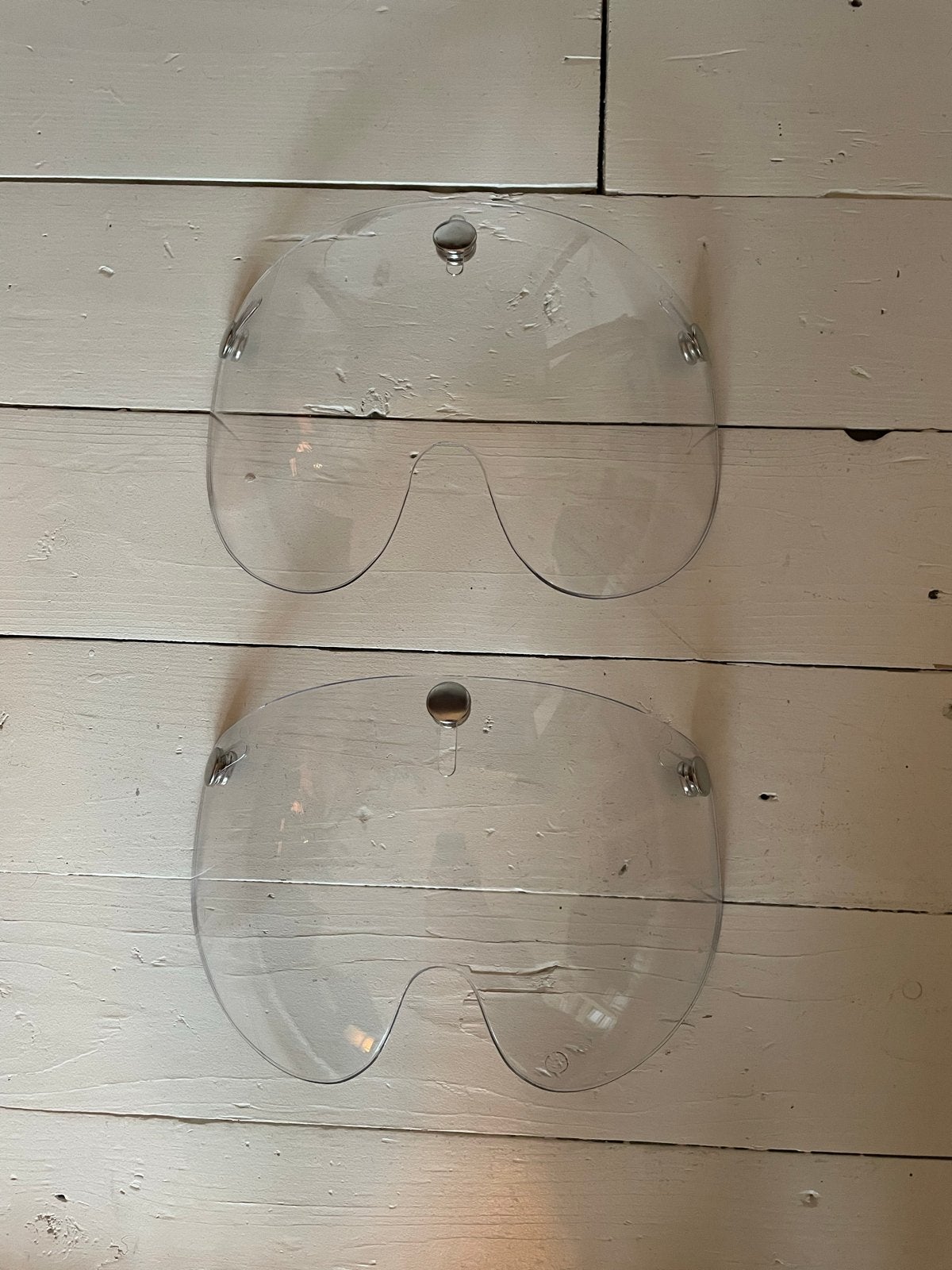 2x Vizier voor Jethelm - Transparant, Ophalen, Tweedehands, Jethelm, Overige merken