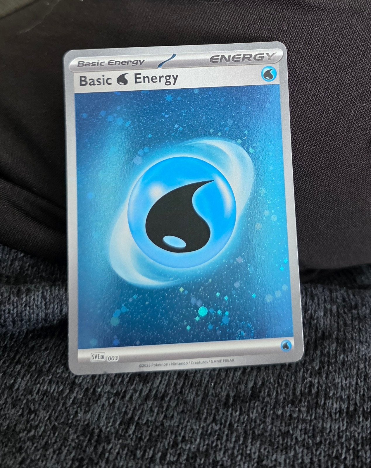 Pokémon Basic Energy Water kaart (SVE 003) - Nette staat, Ophalen of Verzenden, Zo goed als nieuw, Losse kaart