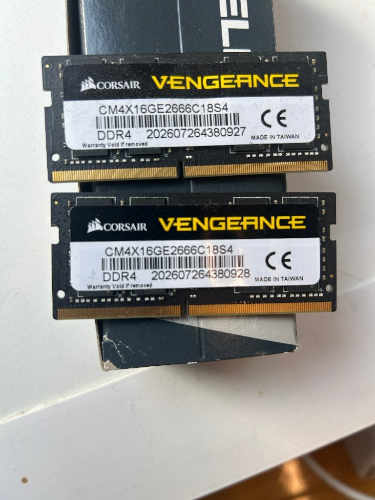 Corsair vengeance ddr4 - 32GB (2x16) -, Computers en Software, Gebruikt, 32 GB, DDR4, Ophalen of Verzenden