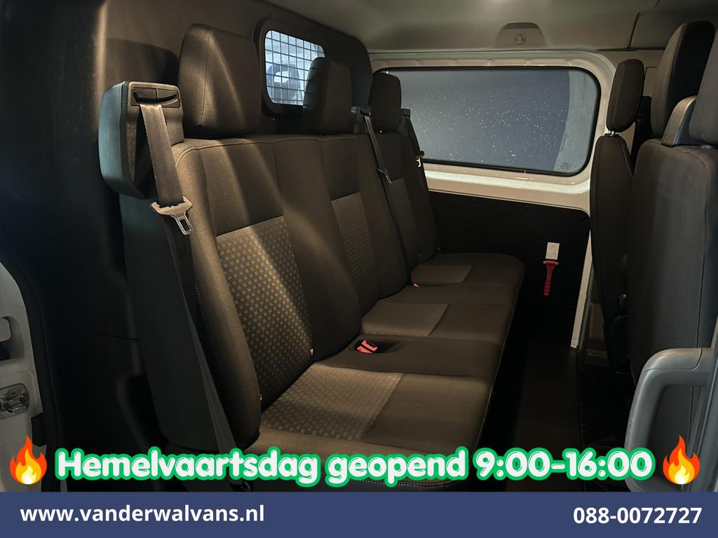 Ford Transit Custom 2.0 TDCI 131pk L2H1 Dubbele Cabine Euro6, Auto's, 4 cilinders, 2800 kg, Wit, Bedrijf