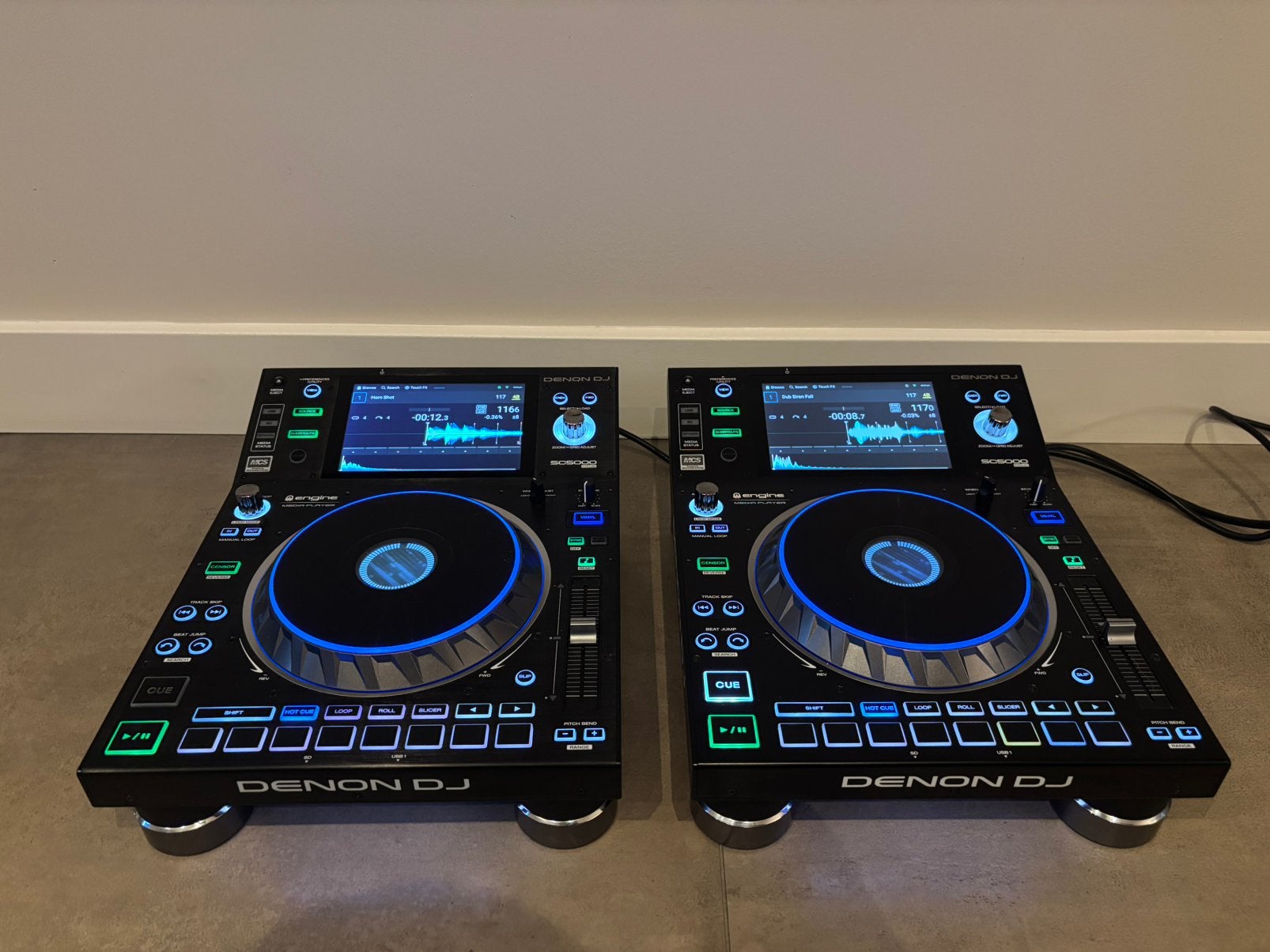 2x Denon SC5000 Prime met flightcases, Ophalen, Zo goed als nieuw, Denon