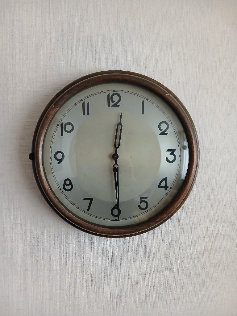 Schoolklok kienzle, Antiek en Kunst, Ophalen of Verzenden