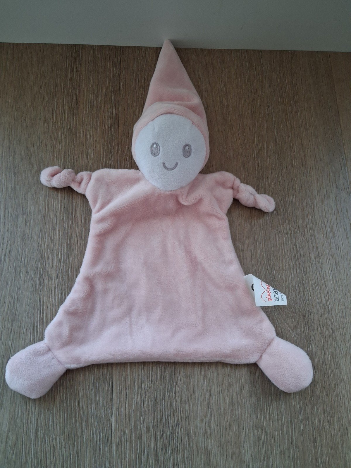 Knuffeldoekje Playing Kids Evora lichtroze popje tutje L729, Kinderen en Baby's, Ophalen of Verzenden, Zo goed als nieuw, Overige typen