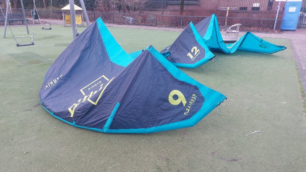 Airush Lithium 9m | Freeride kite nette staat, Ophalen, Gebruikt, 9 m², Geen board