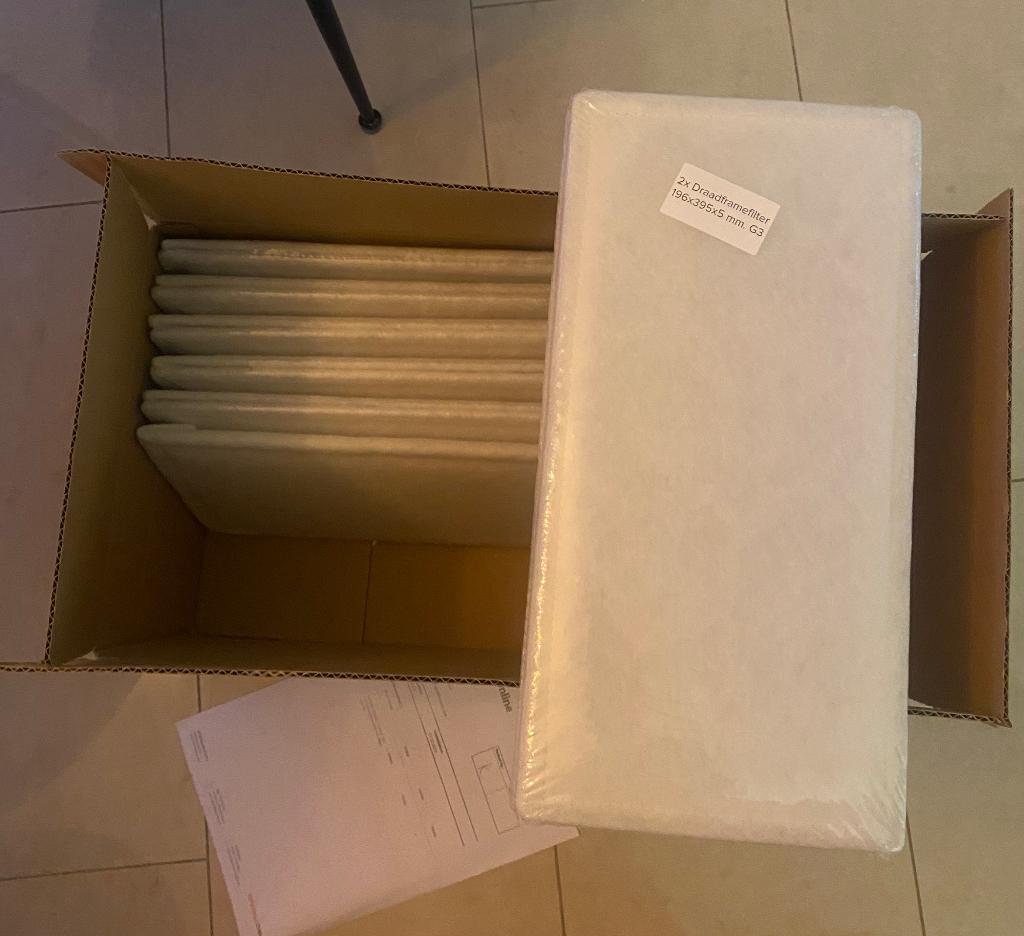 Draadframefilter g3 itho HRU 3 Ecofan- 6 sets in verpakking, Ophalen of Verzenden, Nieuw, Afzuiger