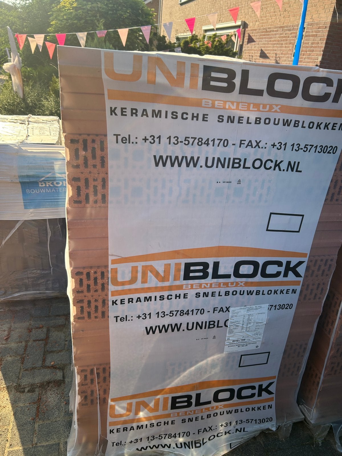Uniblock Metselblok 307x100x230 mm (pallet á 168 st.), Ophalen, Nieuw, Overige typen