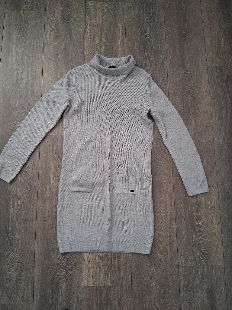Grijze winterjurk Mexx maat 146-152, Ophalen of Verzenden, Zo goed als nieuw, Meisje, Jurk of Rok