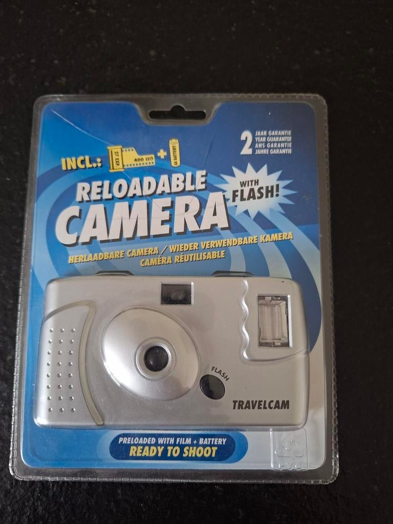 Travelcam Herlaadbare Camera met Flash - Nieuw in Verpakking, Ophalen, Nieuw, Compact, Overige Merken