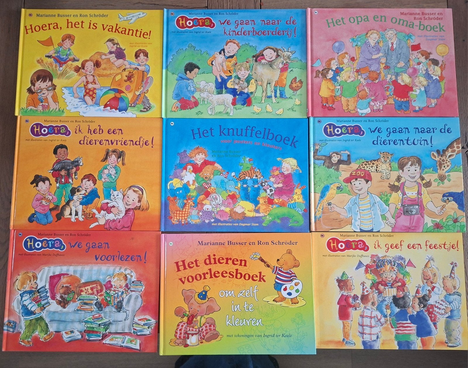 Hoera- kinderboeken  van Marianne Busser & Ron Schröder, Gelezen, Marianne Busser en Ron Schröder, Fictie algemeen, Jongen of Meisje