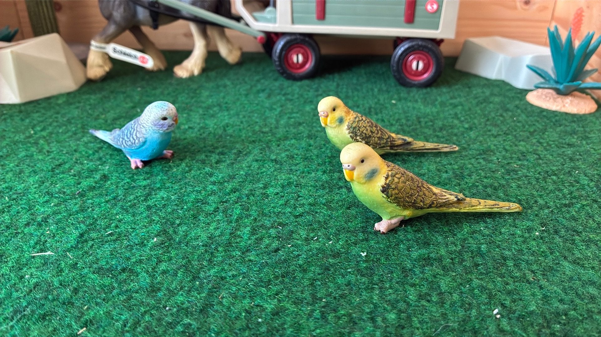Schleich parkieten, Verzamelen, Speelgoed, Ophalen of Verzenden, Zo goed als nieuw