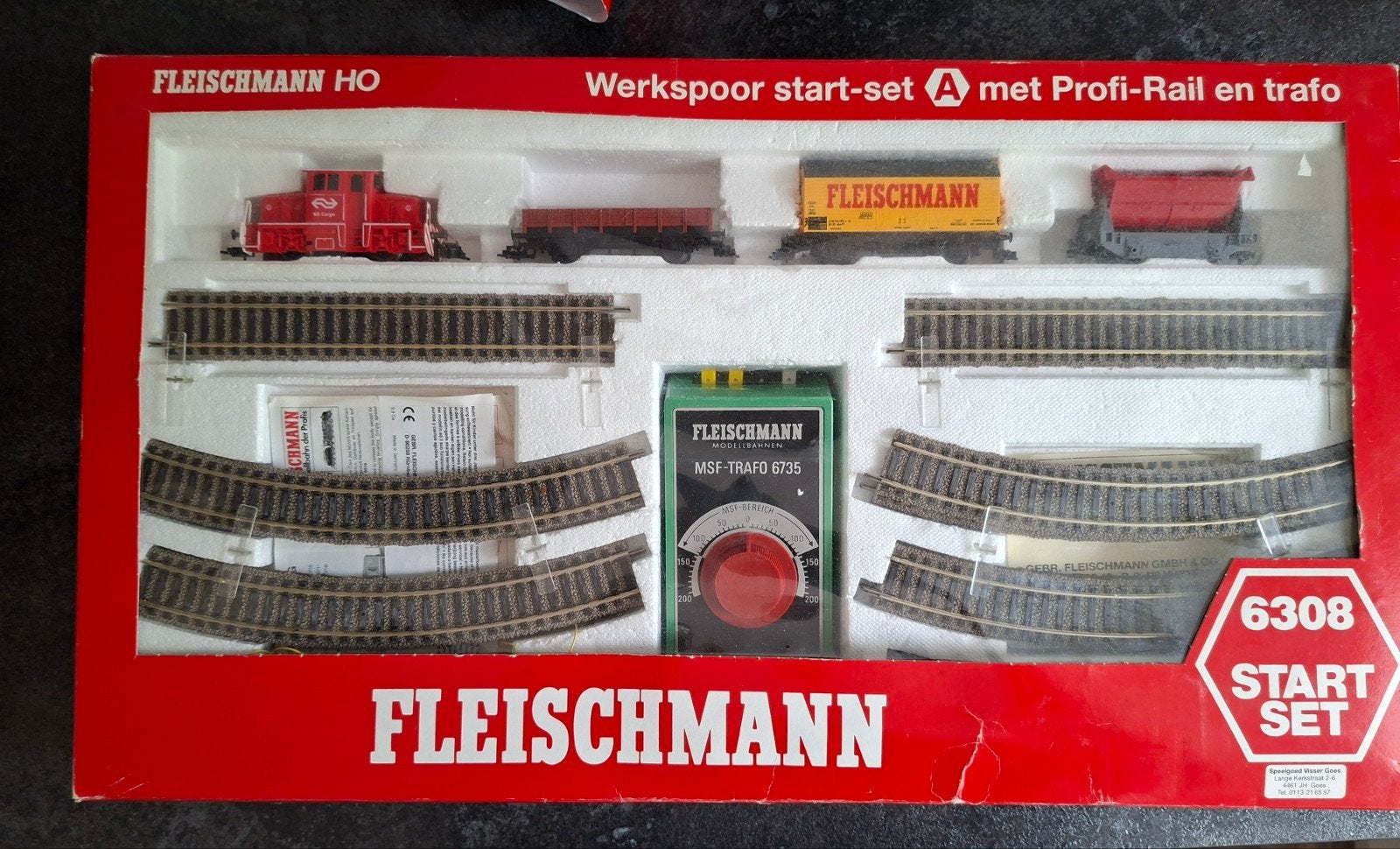 Fleischmann werkspoor startset 6308, Treinset, Gelijkstroom, Fleischmann, Ophalen of Verzenden