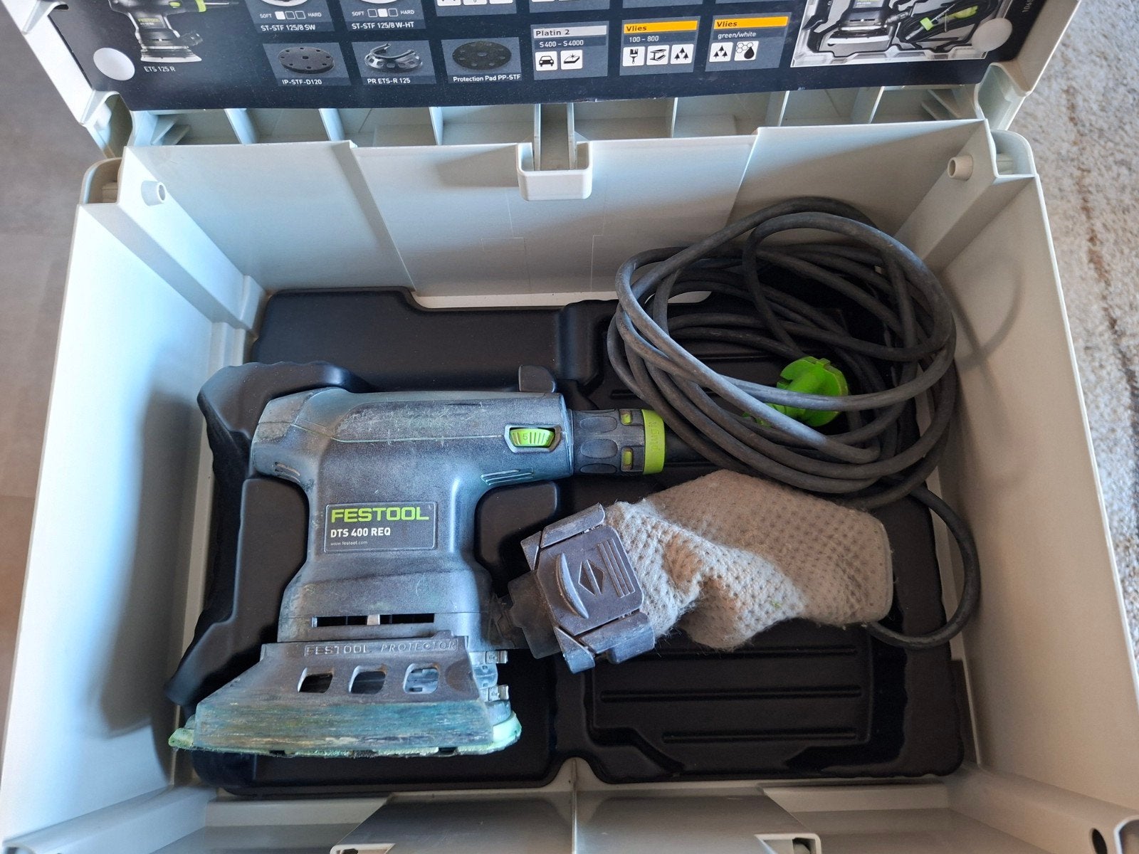 Festool DTs 400 REQ Schuurmachine, Doe-het-zelf en Verbouw, Ophalen of Verzenden, Gebruikt, Minder dan 600 watt, Vlakschuurmachine