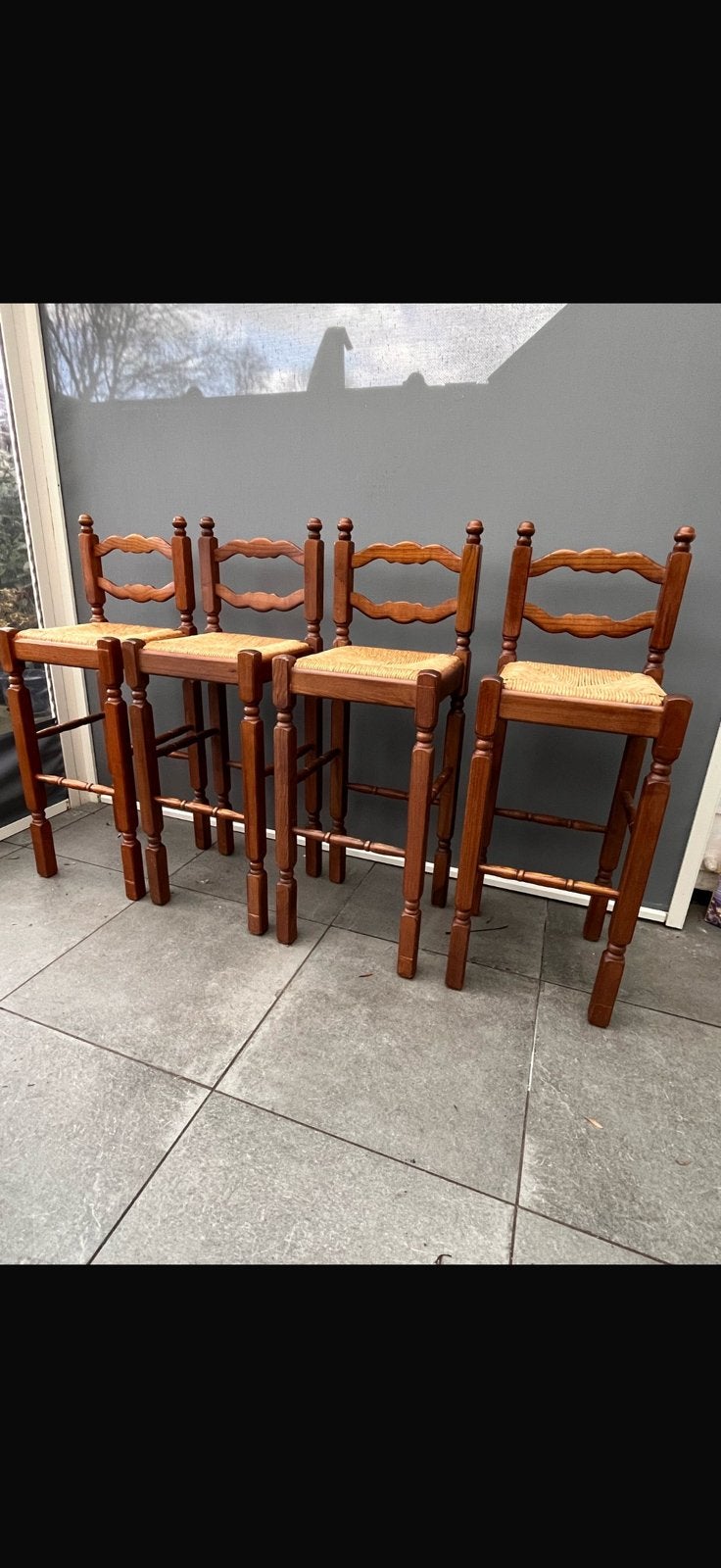Vintage jaren 70 Barkrukken, Ophalen, Zo goed als nieuw, 4 tot 6 stoelen
