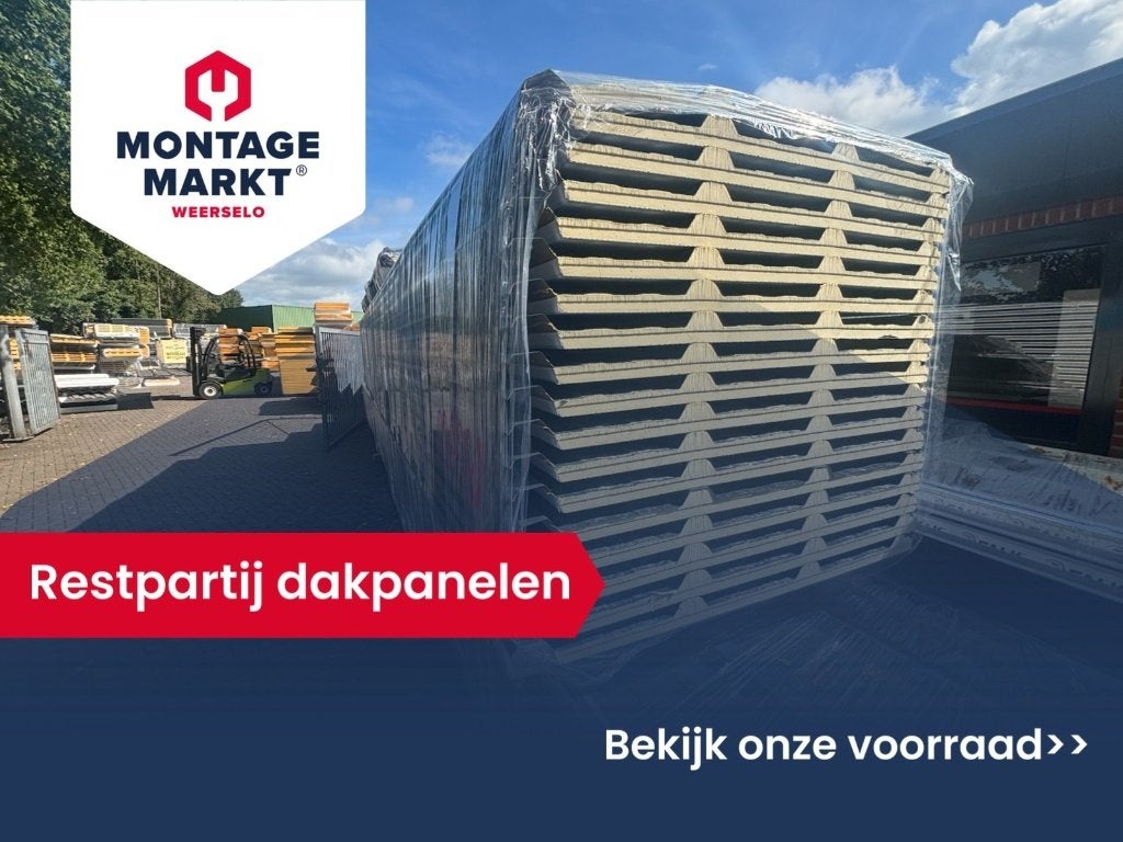 Restpartij FALK Dakpanelen EKO TR3+ 30 mm | Antraciet/Wit, Ophalen, Nieuw, Overige materialen, 20 tot 50 mm