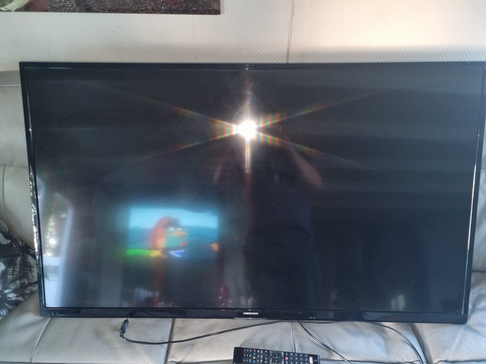 Medion 55 inch (138,8 cm) LCD-TV - MD31385 NL-A, Gebruikt, 50 Hz, LCD, 100 cm of meer