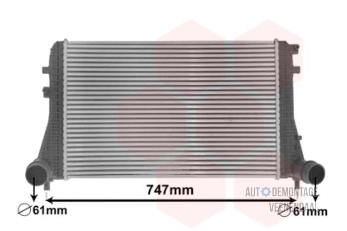 Intercooler van een Volkswagen Caddy, -, Volkswagen, -, Nieuw