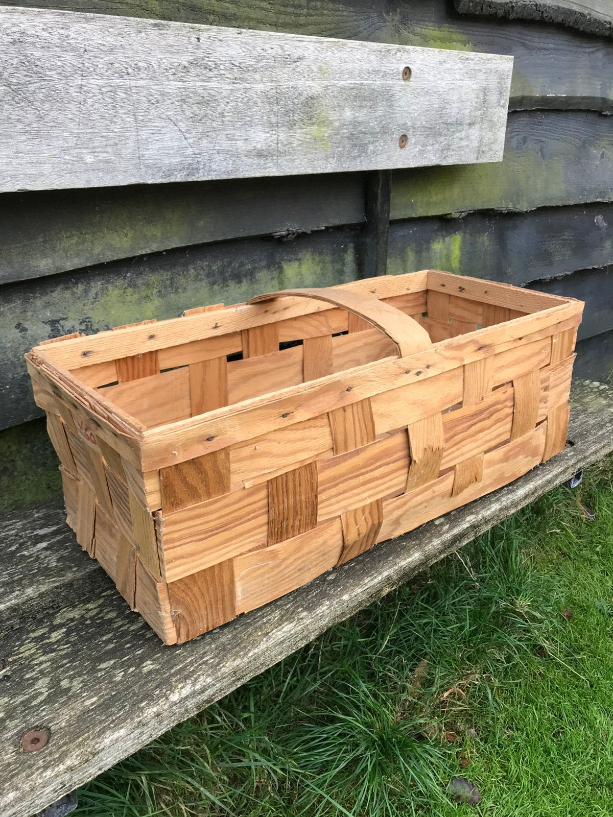 Vintage spanen aardbeienmand, Antiek en Kunst, Ophalen
