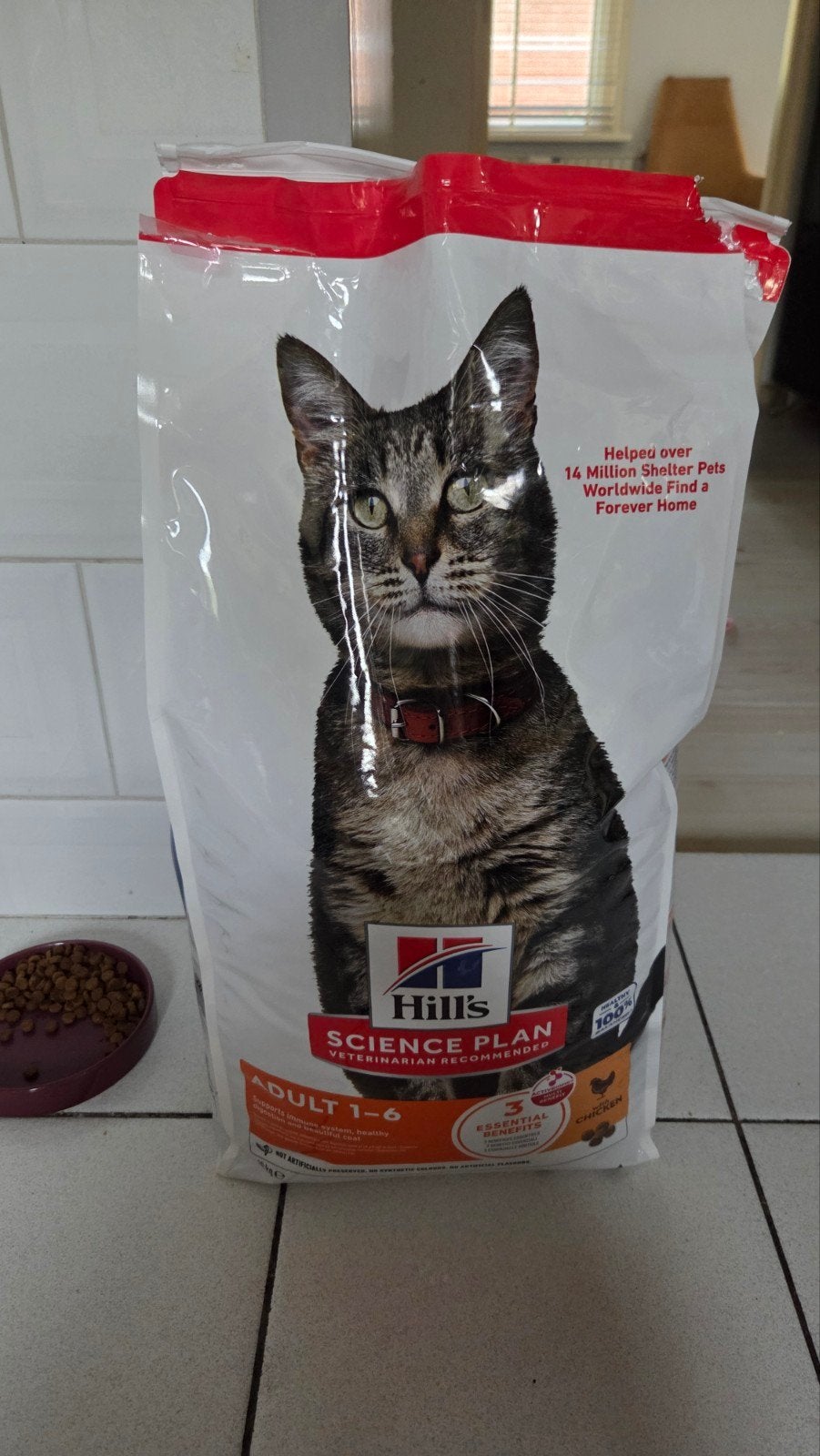 Open zak Hill's Science Plan Adult 1-6 jaar kip chicken 10kg, Dieren en Toebehoren, Ophalen, Kat