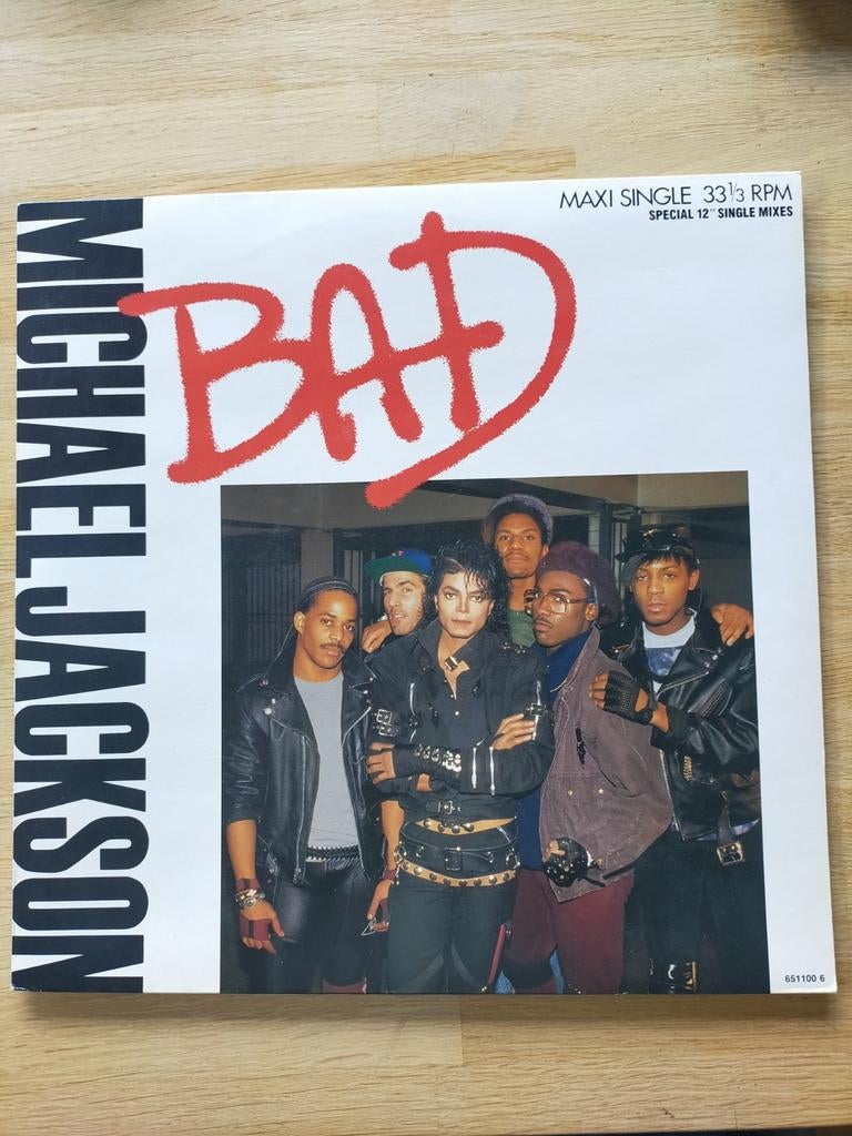 Michael Jackson , Bad  / maxi single, Ophalen of Verzenden, Zo goed als nieuw, 12 inch