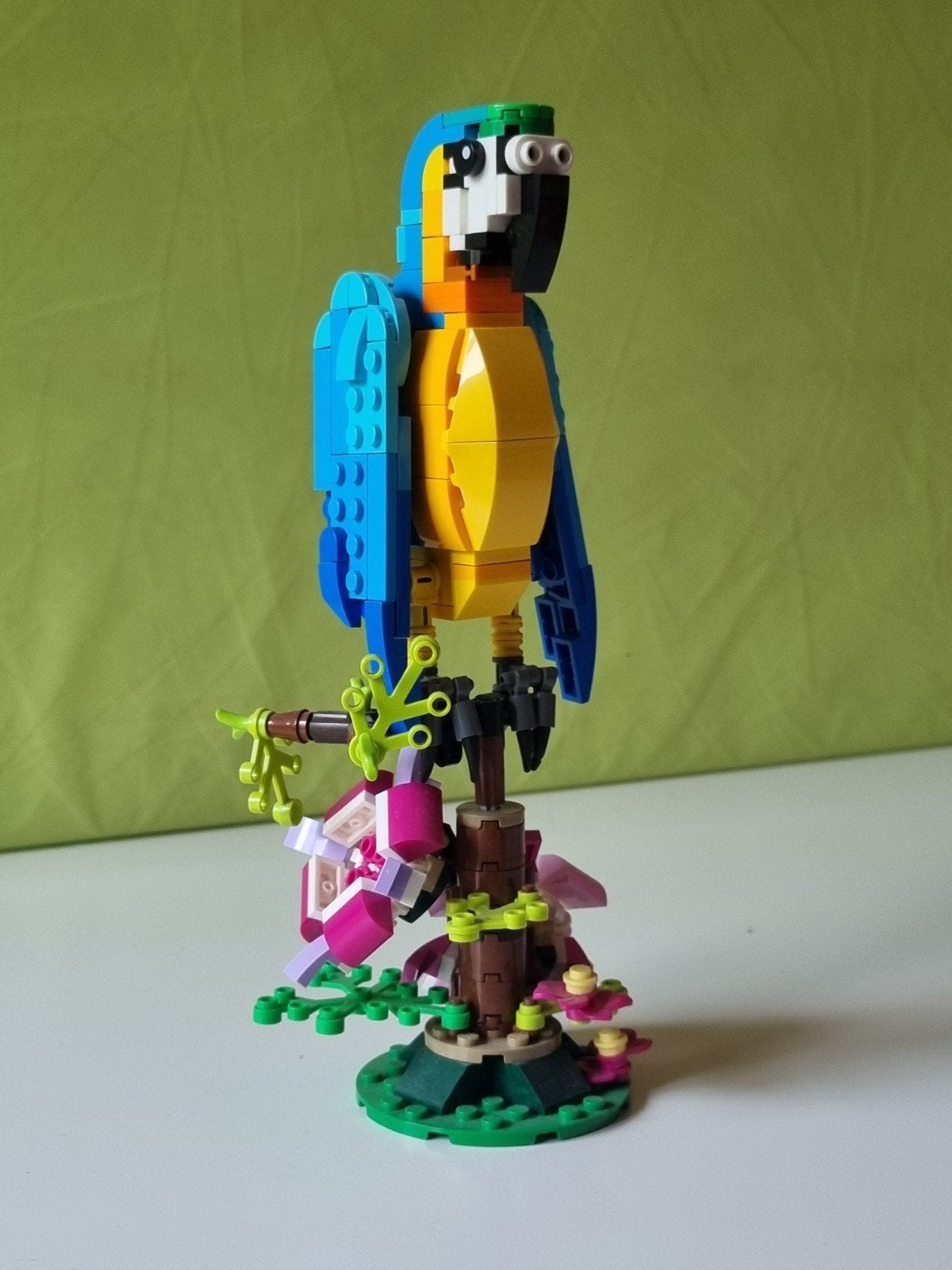 Lego papegaai op tak met bloemen, Ophalen of Verzenden, Zo goed als nieuw, Overige merken