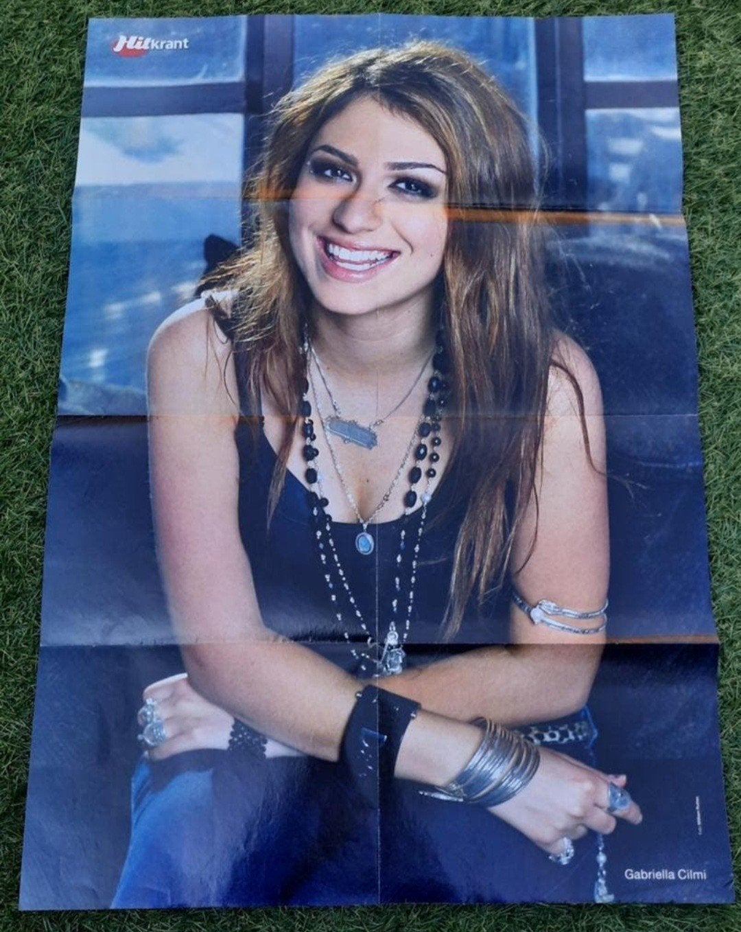 Grote Poster Hitkrant 2008 Gabriella Cilmi, Verzamelen, Ophalen of Verzenden, Gebruikt, A1 t/m A3, Muziek