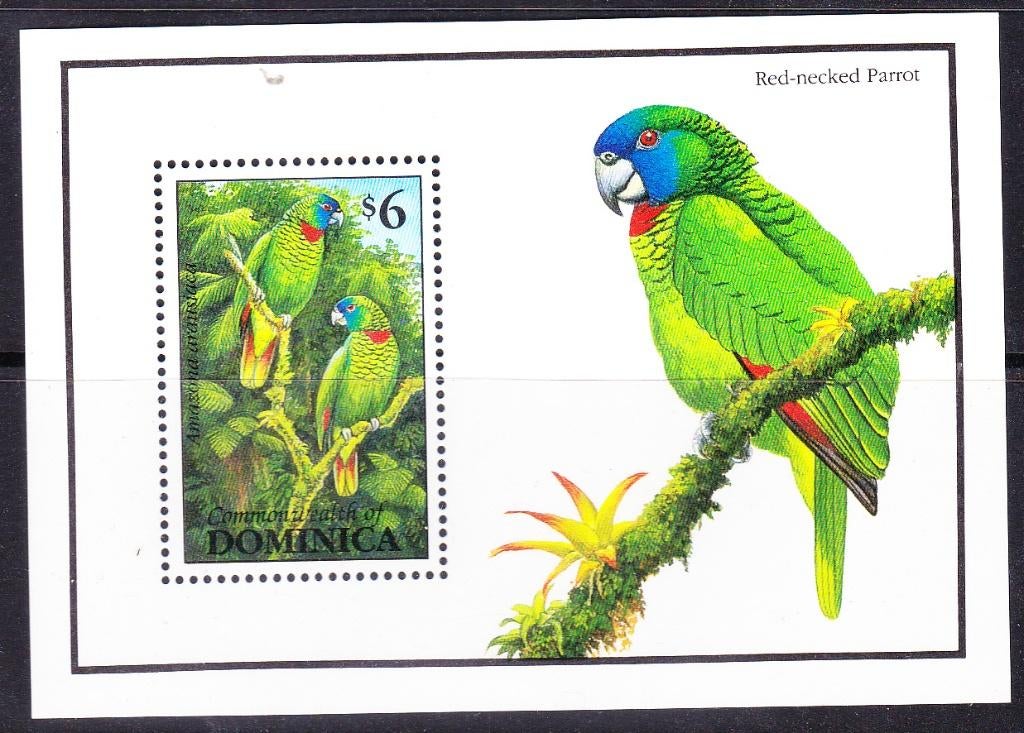 Dominica 1993 pf mi block 231 papegaai vogel, Verzenden, Postfris, Dier of Natuur