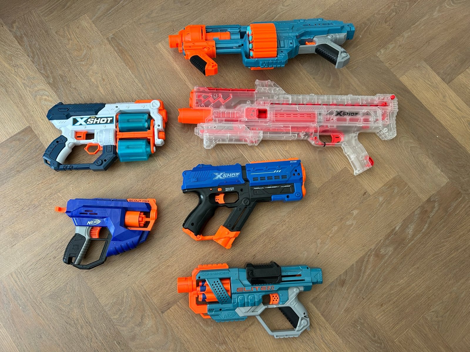 Nerf en Xshot pistolen met pijltjes en balletjes, Ophalen of Verzenden, Gebruikt