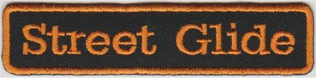Harley Davidson Street Glide stoffen opstrijk patch #1, Verzenden, Nieuw