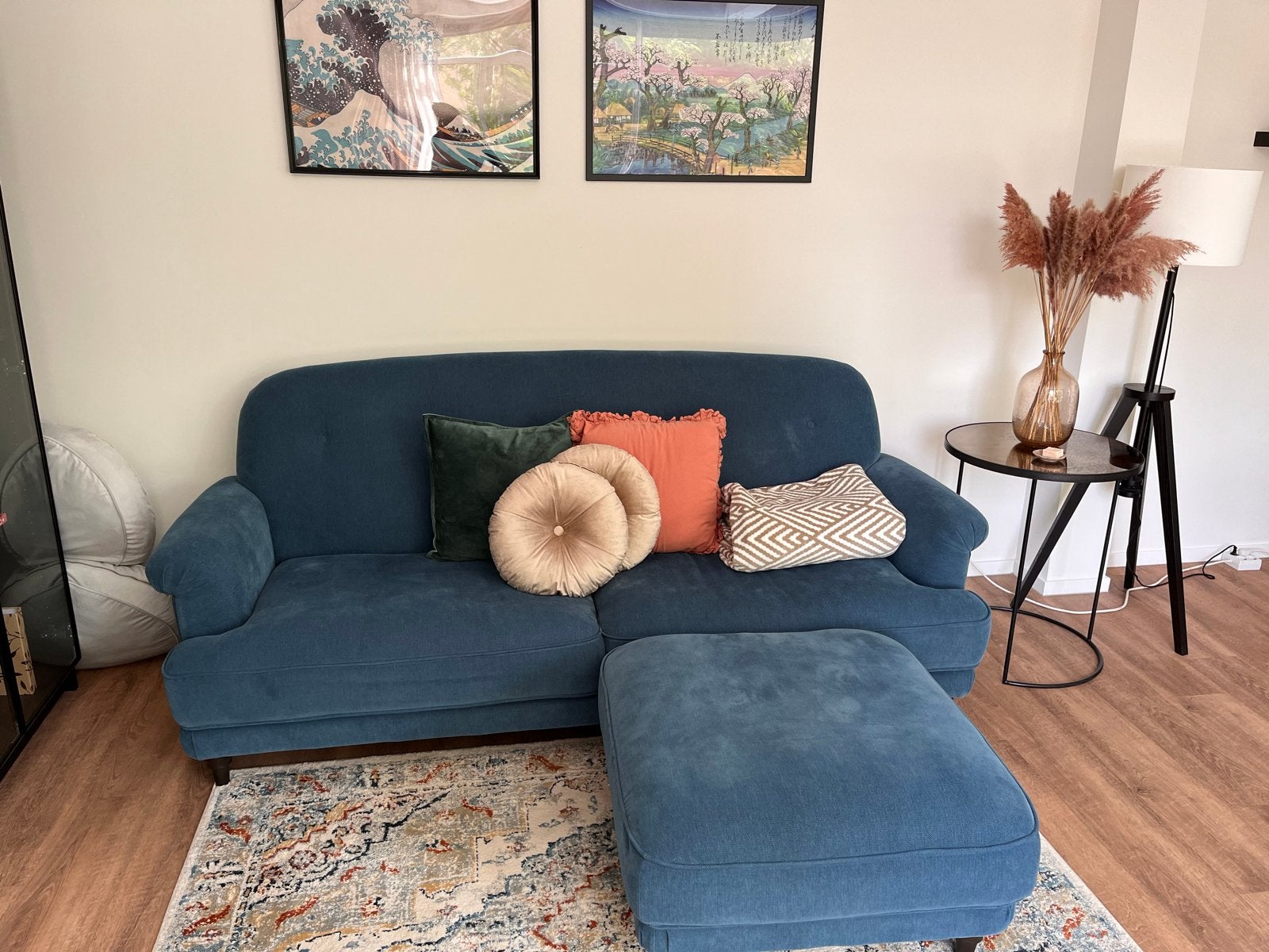 ESSEBODA bank + hocker – IKEA, Ophalen, Gebruikt, Driepersoons, 75 tot 100 cm