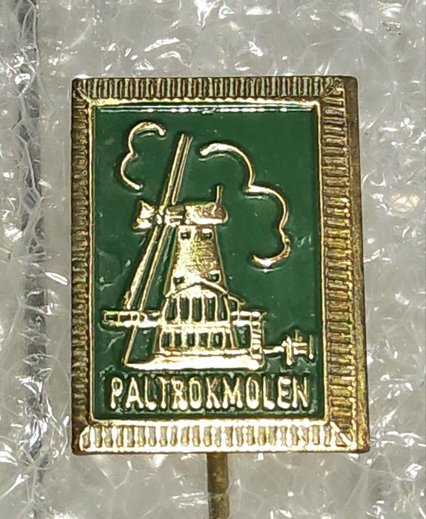 Vintage Speldje Paltrok Molen, Verzamelen, Speldjes, Pins en Buttons, Ophalen of Verzenden, Gebruikt, Overige onderwerpen, Speldje of Pin