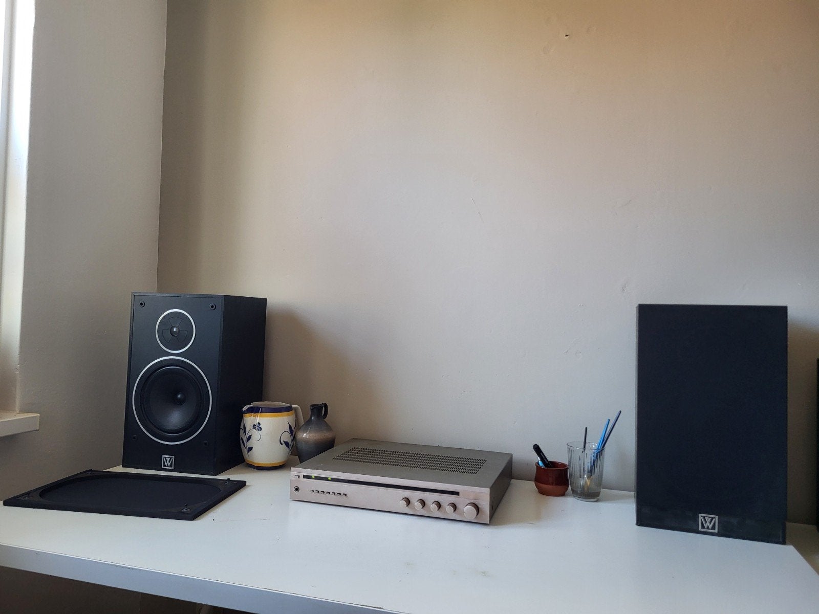 Wharfedale 505.2 Boekenplank Luidsprekers vintage, Ophalen, Gebruikt, Wharfedale, 60 tot 120 watt