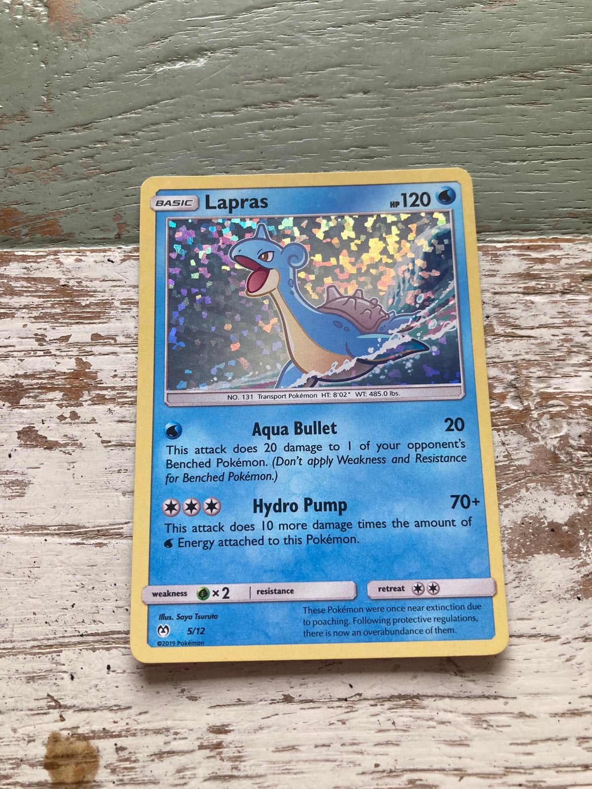 Pokemon kaart Lapras Holo, Ophalen of Verzenden, Zo goed als nieuw