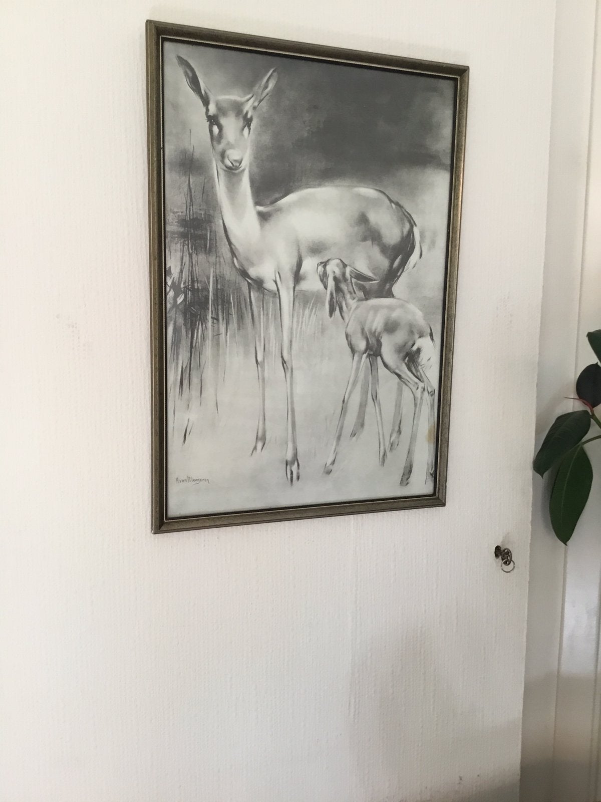 Hertjes. Han van Meegeren jaren 60. Uit kunst atelier., Ophalen of Verzenden