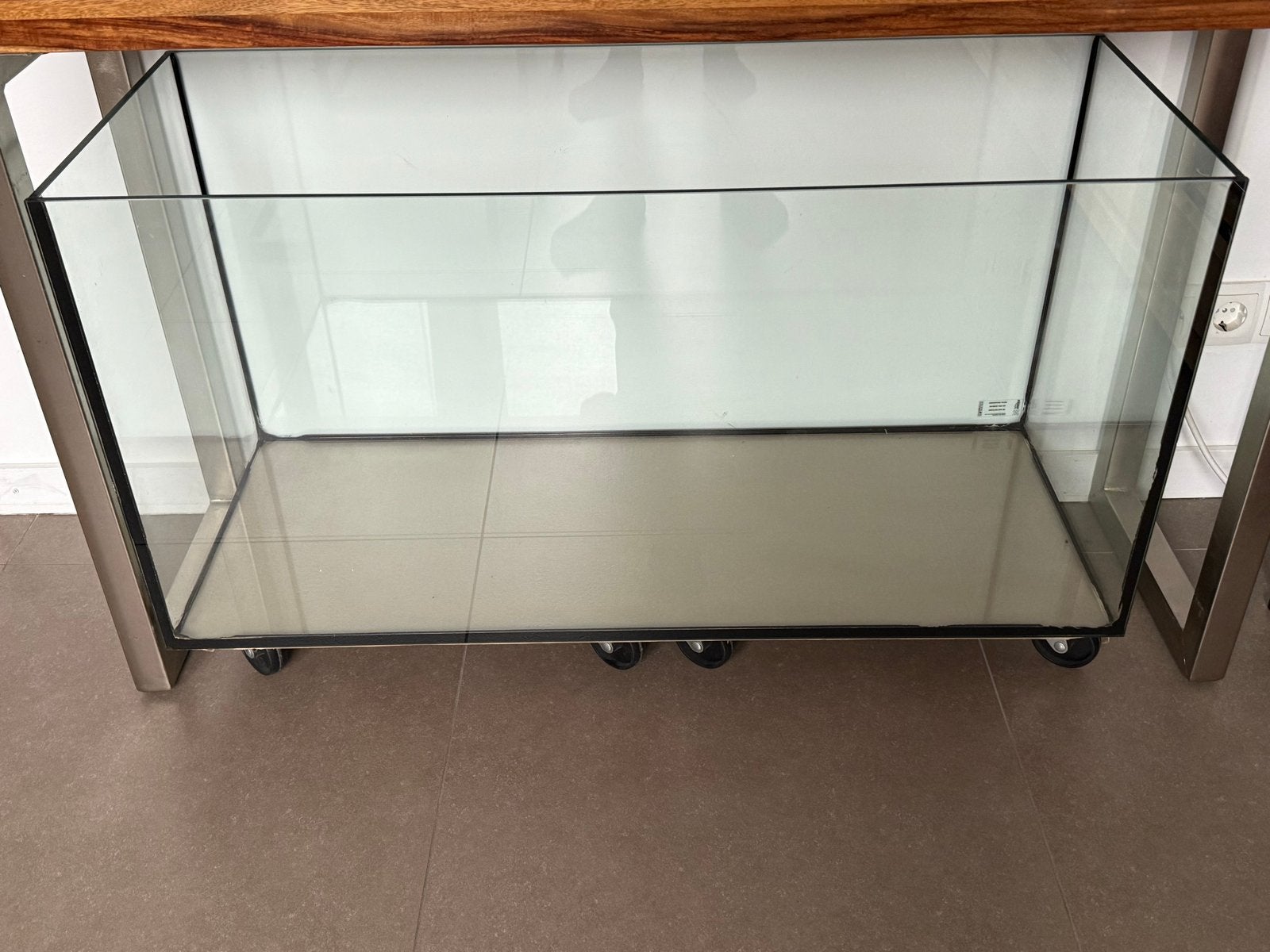 MARINA Aquarium floatglas 8 mm 100x40x50 cm op wieltjes 200L, Ophalen, Gebruikt, Leeg aquarium, Overige merken