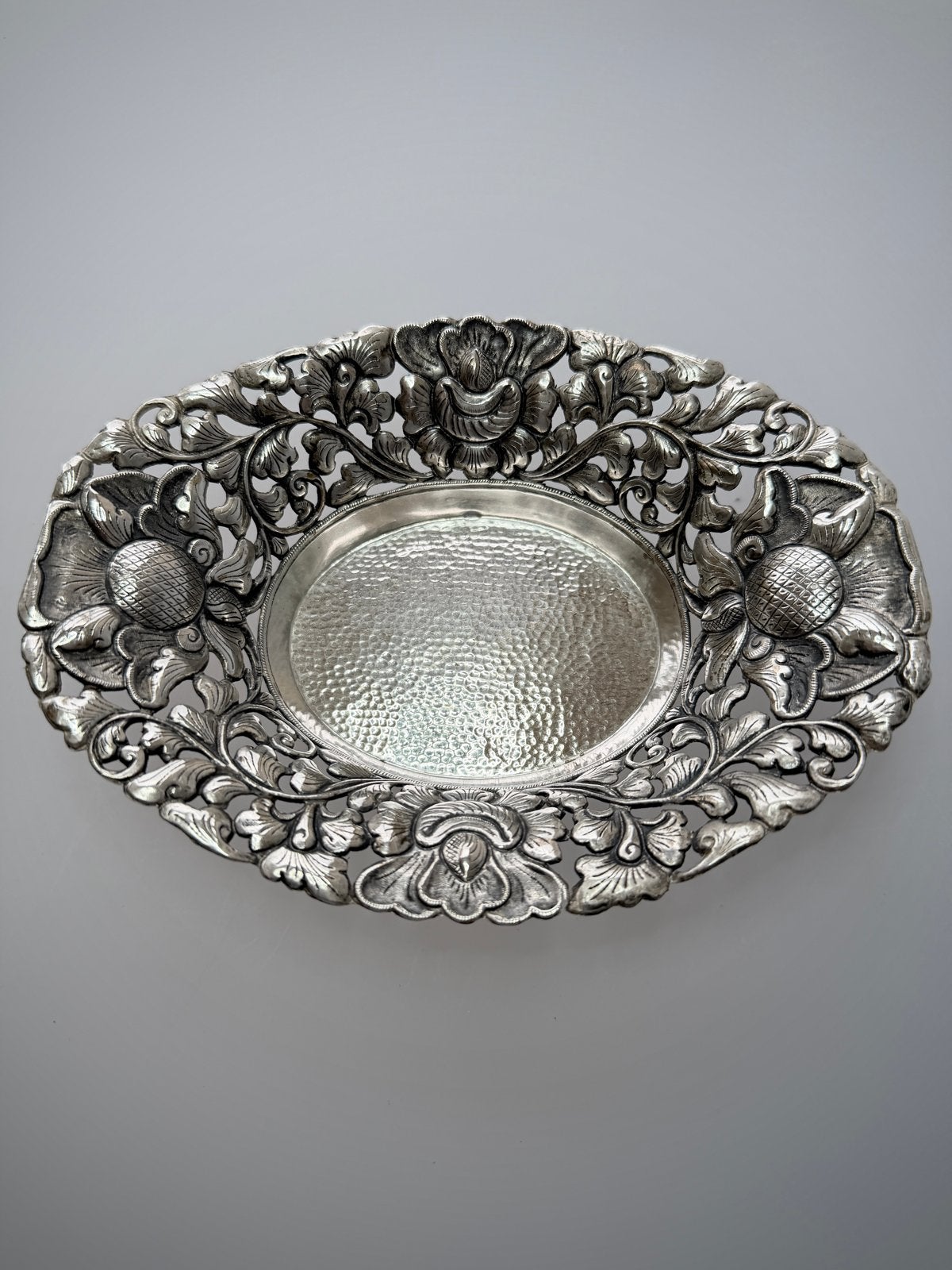 Djokja Zilveren schaal, 18 cm, Jaren '20/'30, Gemerkt 800, Ophalen of Verzenden, Zilver