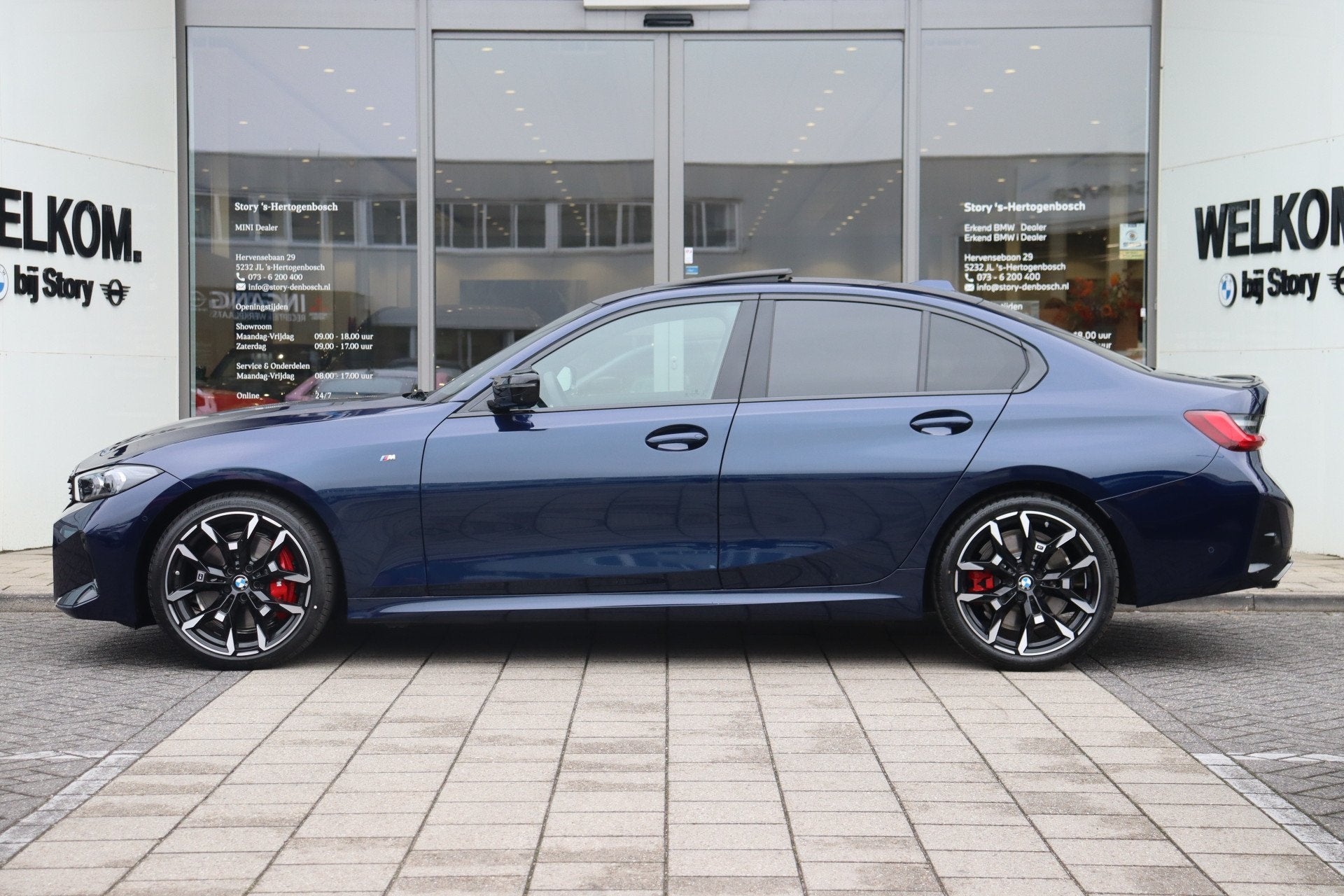 BMW 3 Serie M340i xDrive Automaat / Schuif-kanteldak / Trekh, Auto's, Automatische klimaatregeling, 1700 kg, Blauw, Bedrijf