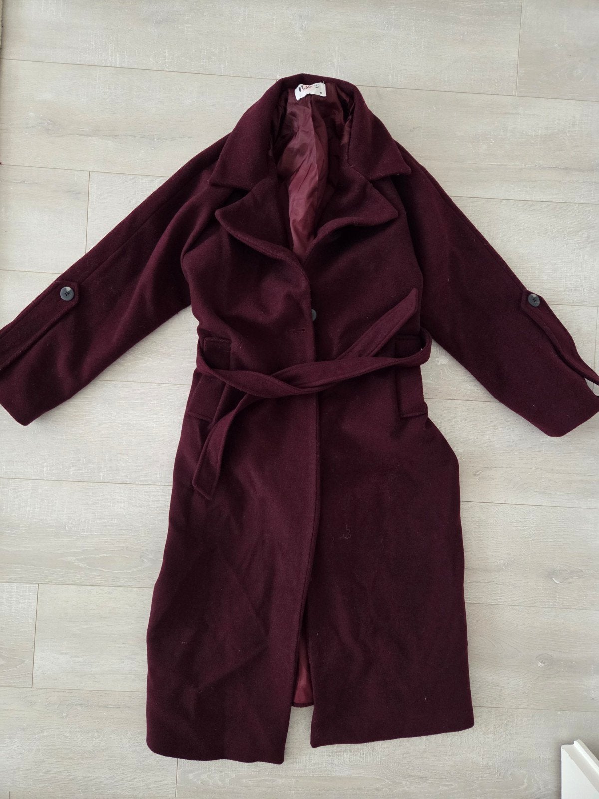 bordeaux rode winterjas maat M, Kleding | Dames, Ophalen of Verzenden, Zo goed als nieuw, Maat 38/40 (M)