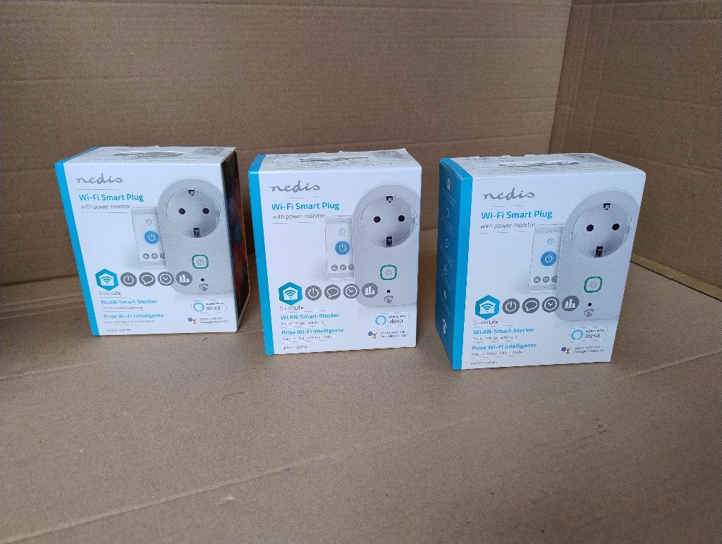 3 Nedis Slimme stekkers -Wifi smart plug, Ophalen of Verzenden, Nieuw, Overige merken, Stopcontact