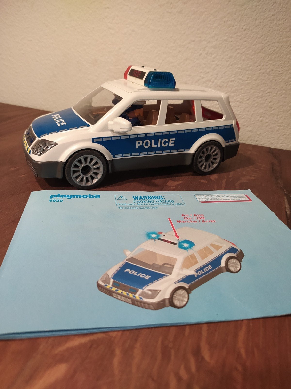 Playmobil 6920 politie patrouille wagen, Complete set, Voertuig, Ophalen of Verzenden, Zo goed als nieuw