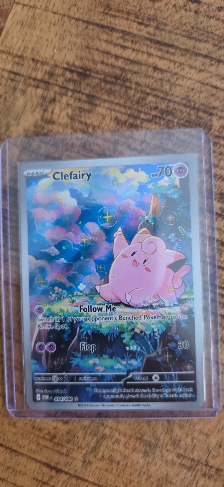 Clefairy 094 Pokémon kaart - Perfecte staat, Ophalen, Zo goed als nieuw, Losse kaart