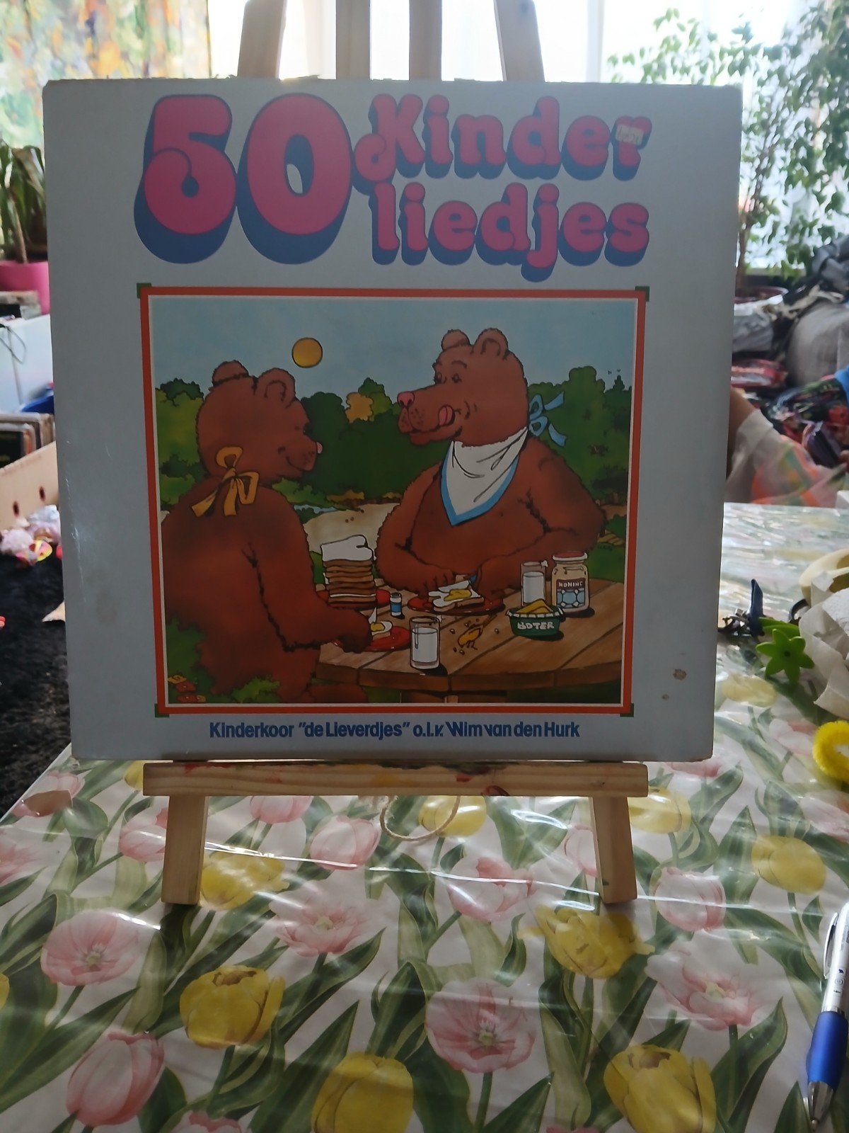 50 Kinderliedjes alleen hoes Kinderkoor "De Lieverdjes" lp, Ophalen of Verzenden