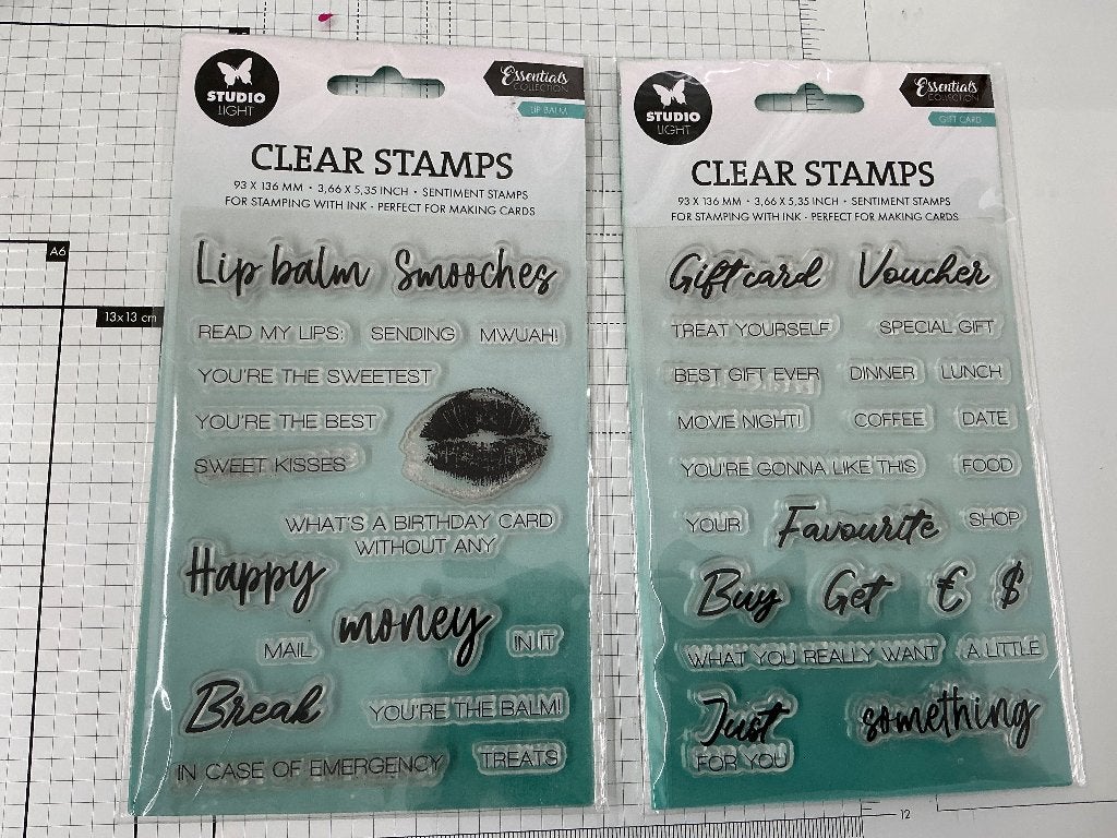 Studio Light Lip Balm en Giftcard Stempels, Ophalen of Verzenden, Nieuw, Overige thema's, Overige typen