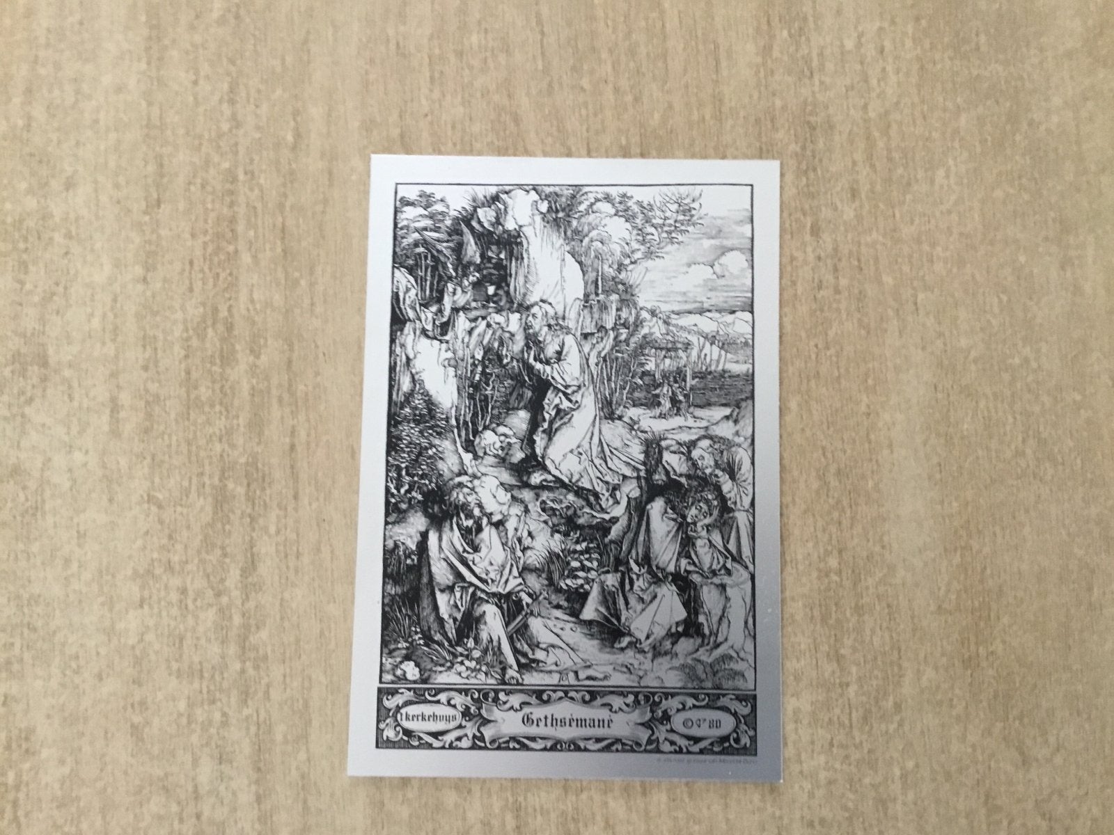 Ets naar Dürer's Bethsemane op aluminium, Antiek en Kunst, Ophalen, Religie, Ets, 2000 tot heden