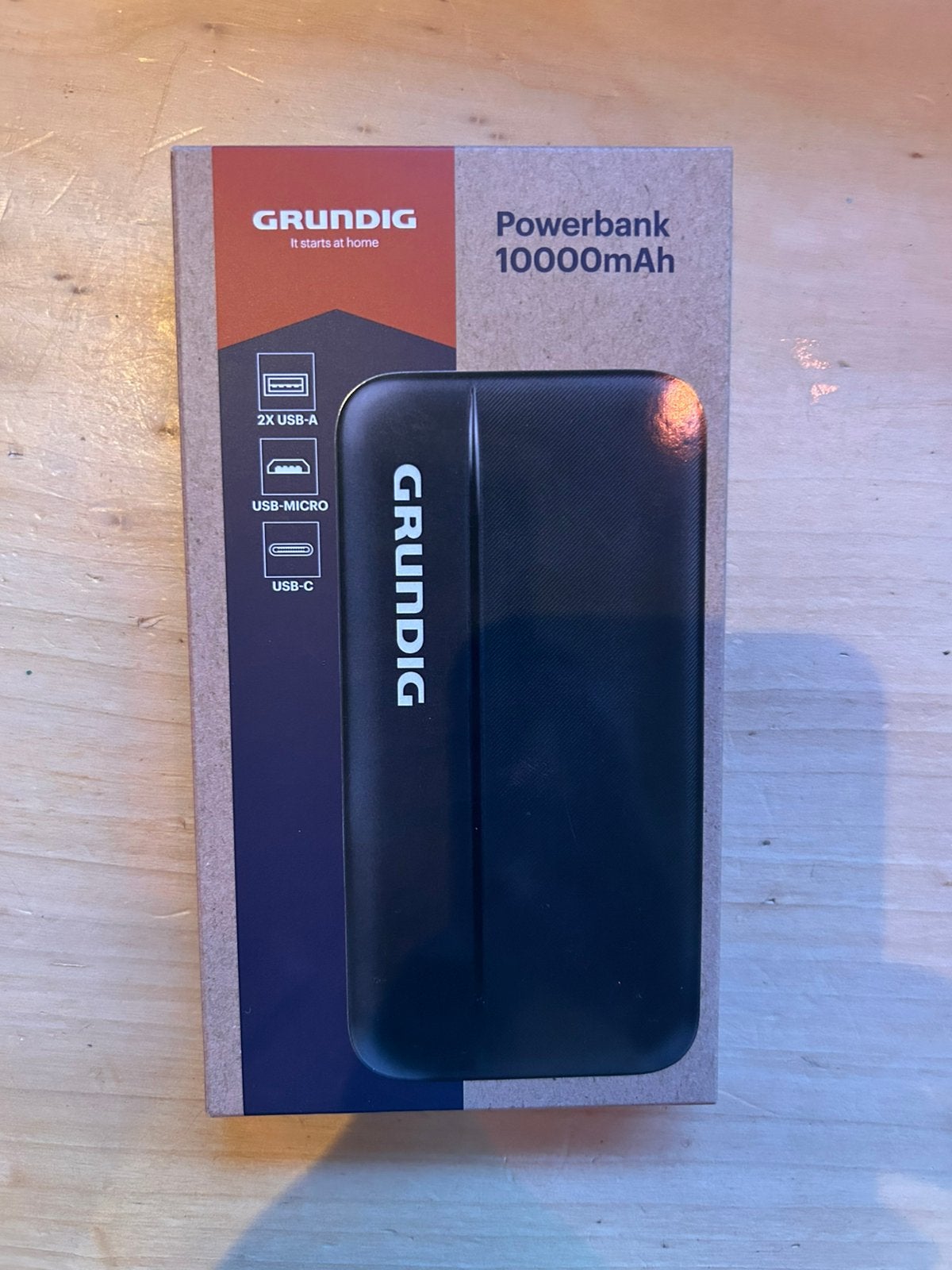 Grundig Powerbank 10.000mAh NIEUW, Ophalen of Verzenden, Nieuw